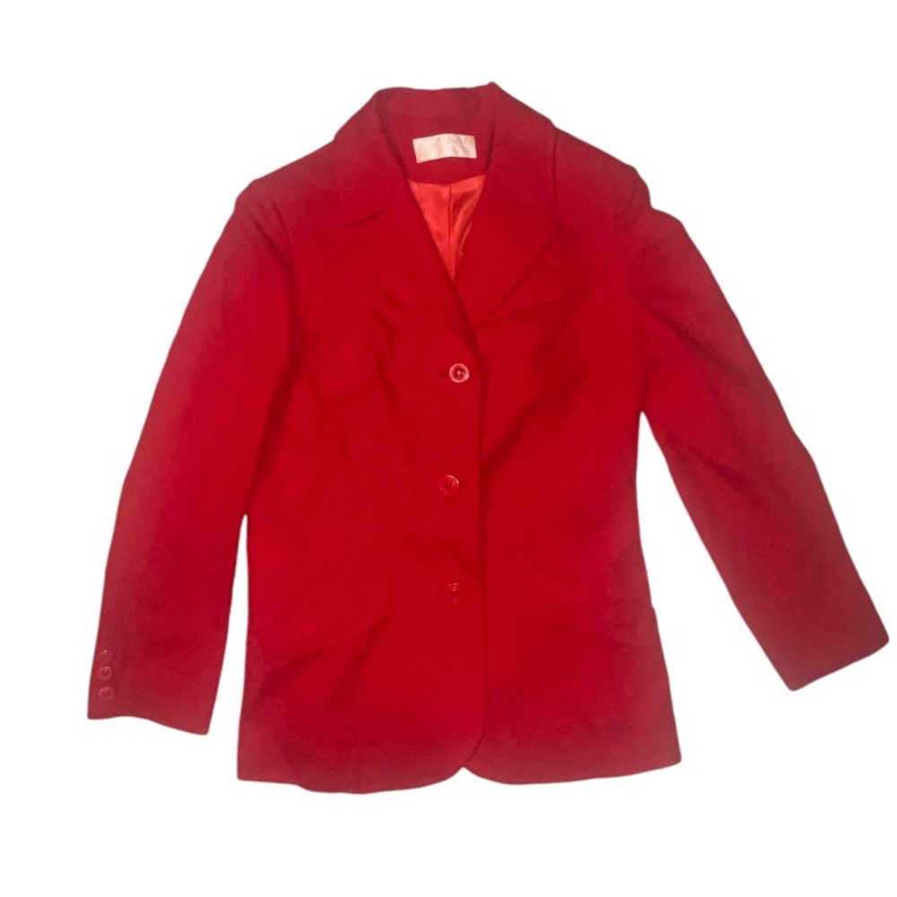 Vintage Pendleton Wool Blazer Suit Jacket Red